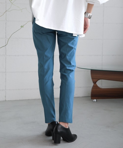 Bou Jeloud（ブージュルード）の「《抗菌・防臭加工》着丈＋3cm バック切替ラインHAKIYASEパンツ（その他パンツ・レディース・オリーブ/ブラック/グレー/ブルー/ベージュ/ボルドー・36/38/40/42/34）」の10枚目の写真