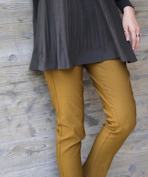 Bou Jeloud（ブージュルード）の「《抗菌・防臭加工》着丈＋3cm バック切替ラインHAKIYASEパンツ（その他パンツ・レディース・オリーブ/ブラック/グレー/ブルー/ベージュ/ボルドー・36/38/40/42/34）」の15枚目の写真