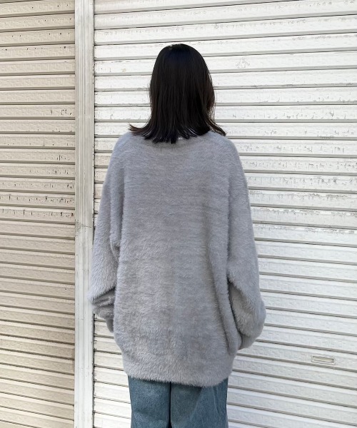 【Chikashitsu +】hairy knit cardigan Chikashitsu +】hairy knit cardiganオンライン