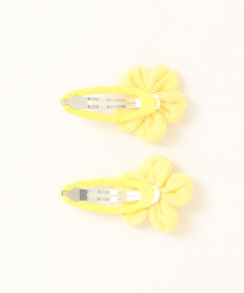 Catherine Cottage（キャサリンコテージ）の「お花ヘアピン ミニ 2個セット（ヘアピン・キッズ・オレンジ/イエロー/ピンク/パープル・FREE）」の5枚目の写真
