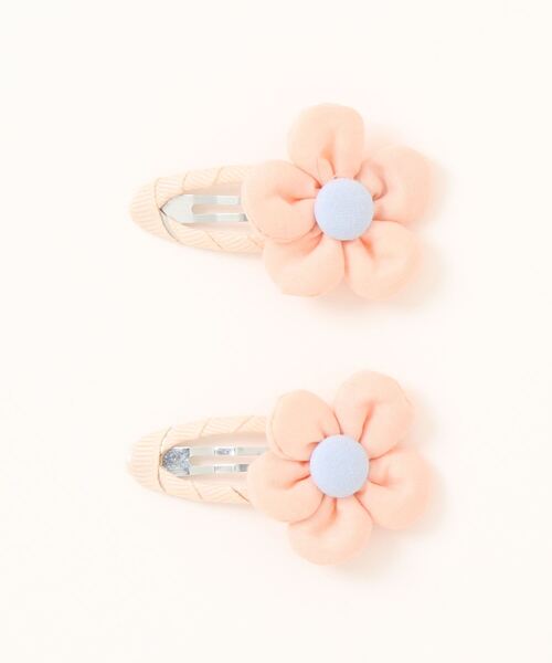 Catherine Cottage（キャサリンコテージ）の「お花ヘアピン ミニ 2個セット（ヘアピン・キッズ・オレンジ/イエロー/ピンク/パープル・FREE）」の6枚目の写真