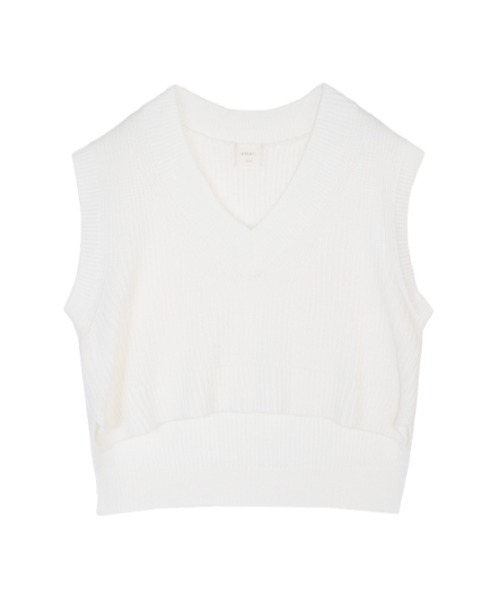 AMAIL（アマイル）の「Bulky deep vest（ベスト・レディース・グレー/ホワイト/マスタード・FREE）」の16枚目の写真