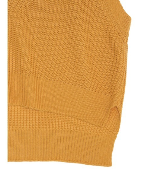 AMAIL（アマイル）の「Bulky deep vest（ベスト・レディース・グレー/ホワイト/マスタード・FREE）」の21枚目の写真