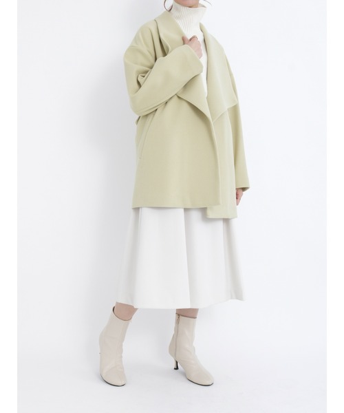 Te chichi（テチチ）の「ニードルパンチミドル羽織りコート（その他アウター・レディース・モカ/イエロー/グレー・ﾌﾘ-）」の7枚目の写真