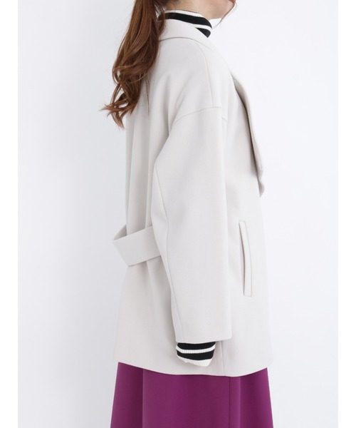 Te chichi（テチチ）の「ニードルパンチミドル羽織りコート（その他アウター・レディース・モカ/イエロー/グレー・ﾌﾘ-）」の10枚目の写真