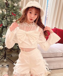 ♡swankiss トップス♡ Swankiss（スワンキス）の「NH ﾌﾗﾜｰﾓﾁｰﾌﾄｯﾌﾟｽ（その他トップス）」 - WEAR