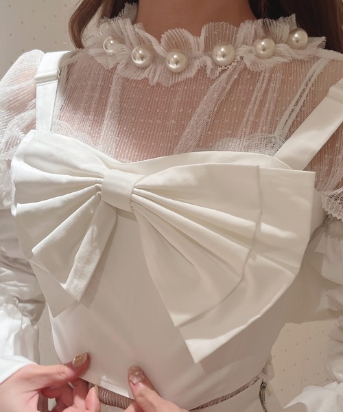 Swankiss（スワンキス）の「KJ ribbon gift TOPS（ニット
