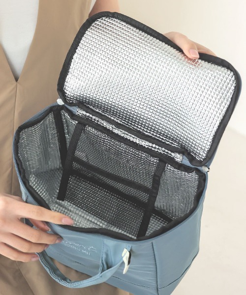 DONOBAN（ドノバン）の「保冷ソフト素材ランチボックス（ハンドバッグ・レディース・ベージュ/ブラック/ブルー・F）」の19枚目の写真