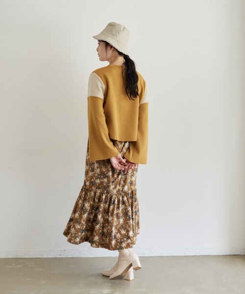 idem（イデム）の「lady jersey pullover/ジャージーショートプルオーバー（Tシャツ/カットソー・レディース・ブラック/マスタード・FREE）」の20枚目の写真