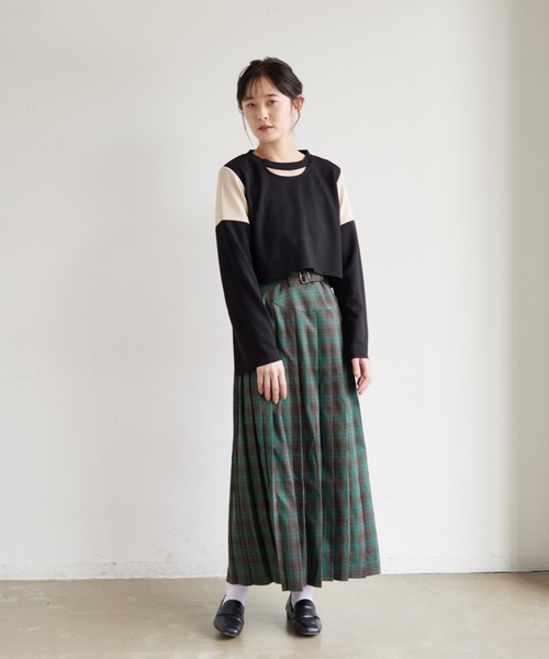 idem（イデム）の「lady jersey pullover/ジャージーショートプルオーバー（Tシャツ/カットソー・レディース・ブラック/マスタード・FREE）」の22枚目の写真