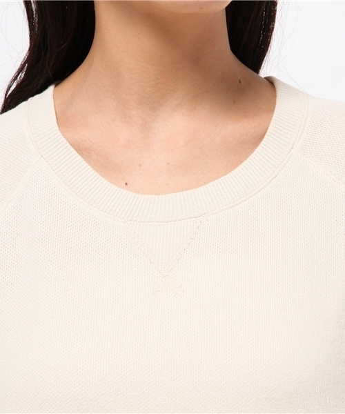 CIAOPANIC（チャオパニック）の「【Ciaopanic】　ガーゼ裏毛（Tシャツ/カットソー・レディース・ホワイト/グレー・FREE）」の6枚目の写真