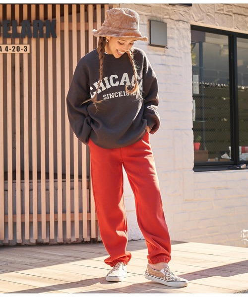 anap mimpi（アナップミンピ）の「裏起毛スウェットジョガーパンツ【セットアップ可能】（スウェットパンツ・レディース・ネイビー/グリーン/レッド/キャメル・FREE）」の11枚目の写真