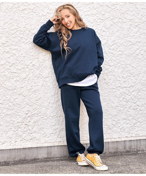 anap mimpi（アナップミンピ）の「裏起毛スウェットジョガーパンツ【セットアップ可能】（スウェットパンツ・レディース・ネイビー/グリーン/レッド/キャメル・FREE）」の13枚目の写真