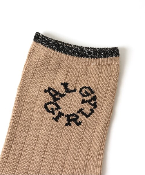 algy（アルジー）の「サークルロゴクルーソックス（ソックス/靴下・キッズ・ベージュ/ブラック/オフホワイト・21/24）」の5枚目の写真