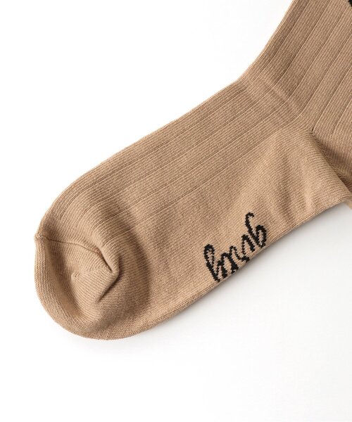 algy（アルジー）の「サークルロゴクルーソックス（ソックス/靴下・キッズ・ベージュ/ブラック/オフホワイト・21/24）」の7枚目の写真