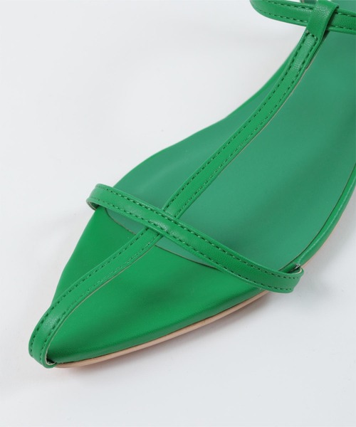 UR'S（ユアーズ）の「クロスデザインストラップフラットサンダル（サンダル・レディース・ブラック/アイボリー/グリーン系その他・S/M/L/LL）」の13枚目の写真