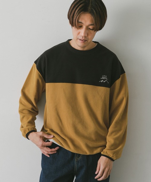 URBAN RESEARCH DOORS（アーバンリサーチドアーズ）の「『UR TECH』フリースプルオーバー（Tシャツ/カットソー・メンズ・オリーブ/ベージュ系その他/ブラック/パープル・MEDIUM/LARGE）」の22枚目の写真