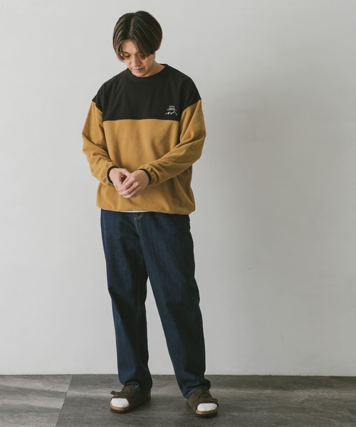 URBAN RESEARCH DOORS（アーバンリサーチドアーズ）の「『UR TECH』フリースプルオーバー（Tシャツ/カットソー・メンズ・オリーブ/ベージュ系その他/ブラック/パープル・MEDIUM/LARGE）」の18枚目の写真