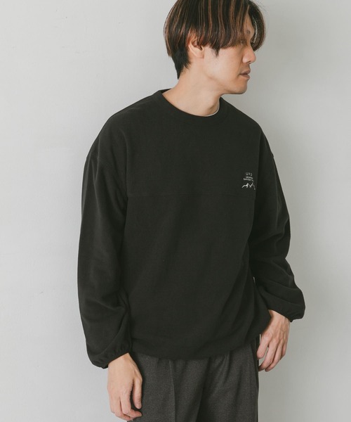URBAN RESEARCH DOORS（アーバンリサーチドアーズ）の「『UR TECH』フリースプルオーバー（Tシャツ/カットソー・メンズ・オリーブ/ベージュ系その他/ブラック/パープル・MEDIUM/LARGE）」の19枚目の写真