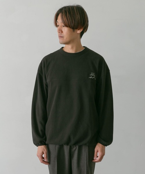 URBAN RESEARCH DOORS（アーバンリサーチドアーズ）の「『UR TECH』フリースプルオーバー（Tシャツ/カットソー・メンズ・オリーブ/ベージュ系その他/ブラック/パープル・MEDIUM/LARGE）」の12枚目の写真