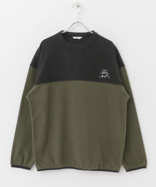 URBAN RESEARCH DOORS（アーバンリサーチドアーズ）の「『UR TECH』フリースプルオーバー（Tシャツ/カットソー・メンズ・オリーブ/ベージュ系その他/ブラック/パープル・MEDIUM/LARGE）」の13枚目の写真