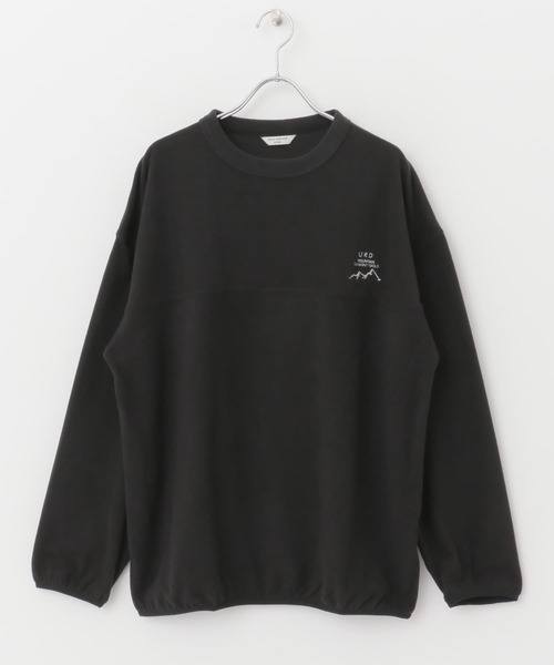 URBAN RESEARCH DOORS（アーバンリサーチドアーズ）の「『UR TECH』フリースプルオーバー（Tシャツ/カットソー・メンズ・オリーブ/ベージュ系その他/ブラック/パープル・MEDIUM/LARGE）」の9枚目の写真