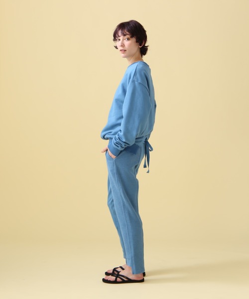 AVIREX（アヴィレックス）の「《WEB&DEPOT限定》SWITCHING PULL OVER/ スウィッチングプルオーバー（スウェット・レディース・チャコールグレー/ブルー・FREE）」の6枚目の写真