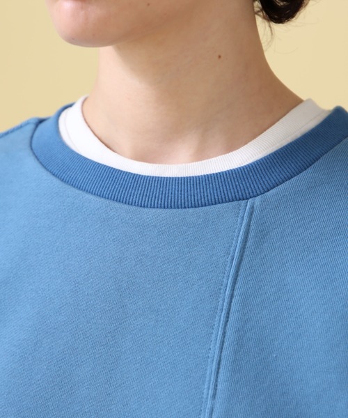 AVIREX（アヴィレックス）の「《WEB&DEPOT限定》SWITCHING PULL OVER/ スウィッチングプルオーバー（スウェット・レディース・チャコールグレー/ブルー・FREE）」の10枚目の写真