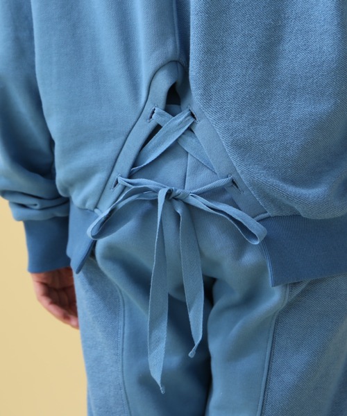 AVIREX（アヴィレックス）の「《WEB&DEPOT限定》SWITCHING PULL OVER/ スウィッチングプルオーバー（スウェット・レディース・チャコールグレー/ブルー・FREE）」の13枚目の写真