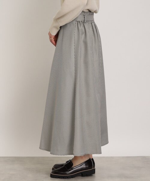 DRESKIP（ドレスキップ）の「◆【コーデの主役】ベルト付フロント釦フレアスカート（スカート・レディース・ブラック/グリーン/ダークブラウン系1・03/02/04）」の6枚目の写真