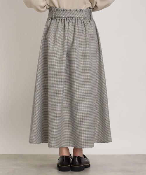 DRESKIP（ドレスキップ）の「◆【コーデの主役】ベルト付フロント釦フレアスカート（スカート・レディース・ブラック/グリーン/ダークブラウン系1・03/02/04）」の7枚目の写真