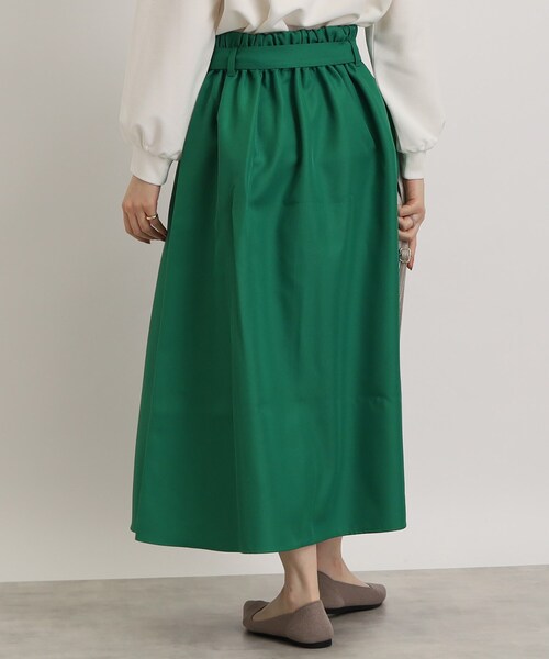 DRESKIP（ドレスキップ）の「◆【コーデの主役】ベルト付フロント釦フレアスカート（スカート・レディース・ブラック/グリーン/ダークブラウン系1・03/02/04）」の15枚目の写真