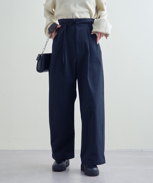 mline（エムライン）の「【サイズ展開あり】[mline]ハイウエストベルトパンツ（その他パンツ・レディース・ブラック/ベージュ/カーキ・1/2）」の22枚目の写真