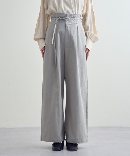 mline（エムライン）の「【サイズ展開あり】[mline]ハイウエストベルトパンツ（その他パンツ・レディース・ブラック/ベージュ/カーキ・1/2）」の14枚目の写真