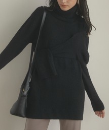 ACYM | Asymmetric shoulder knit ワンピース(ワンピース)