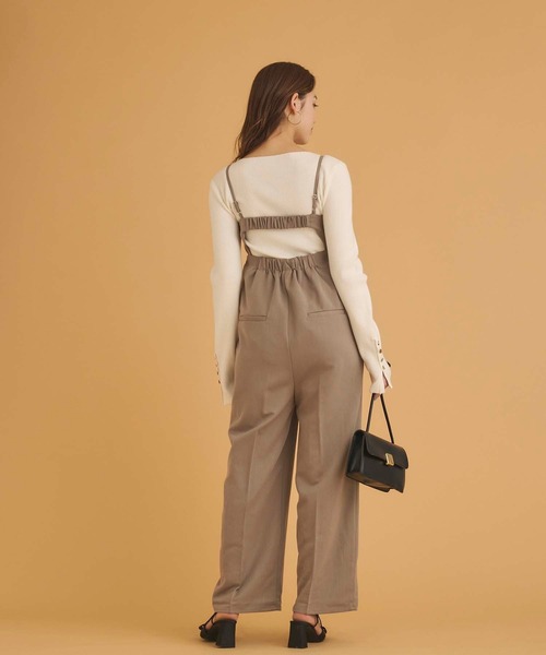 Edit Sheen(エディットシーン)の「ボートネックゴールドボタンデザインニット(ニット/セーター・レディース・ホワイト/ブラック/ネイビー/オレンジ/キャメル・M)」の18枚目の写真