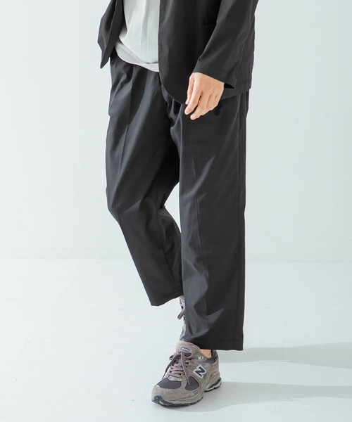 URBAN RESEARCH ROSSO MEN(アーバンリサーチロッソメン)の「『セットアップ対応』『XLサイズあり』丸井織物2タックワイドパンツ(その他パンツ・メンズ・ブラック/ネイビー・MEDIUM/X-LARGE/LARGE)」の4枚目の写真