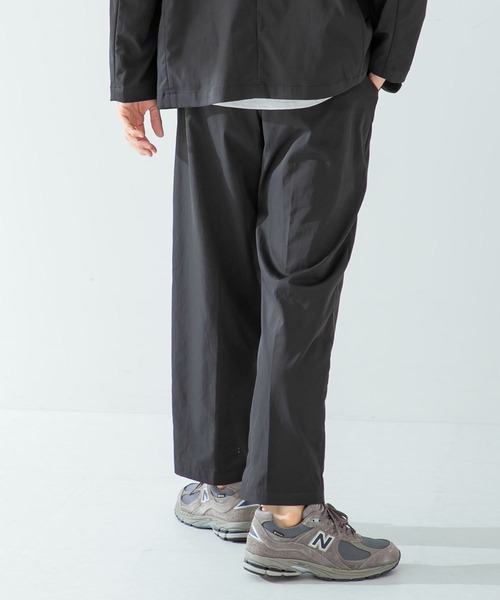 URBAN RESEARCH ROSSO MEN(アーバンリサーチロッソメン)の「『セットアップ対応』『XLサイズあり』丸井織物2タックワイドパンツ(その他パンツ・メンズ・ブラック/ネイビー・MEDIUM/X-LARGE/LARGE)」の5枚目の写真
