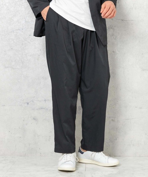 URBAN RESEARCH ROSSO MEN(アーバンリサーチロッソメン)の「『セットアップ対応』『XLサイズあり』丸井織物2タックワイドパンツ(その他パンツ・メンズ・ブラック/ネイビー・MEDIUM/X-LARGE/LARGE)」の9枚目の写真