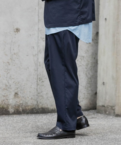 URBAN RESEARCH ROSSO MEN(アーバンリサーチロッソメン)の「『セットアップ対応』『XLサイズあり』丸井織物2タックワイドパンツ(その他パンツ・メンズ・ブラック/ネイビー・MEDIUM/X-LARGE/LARGE)」の21枚目の写真