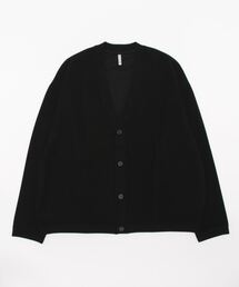 ふくれジャガード ポケ付Vカーデ L/S ドライタッチ