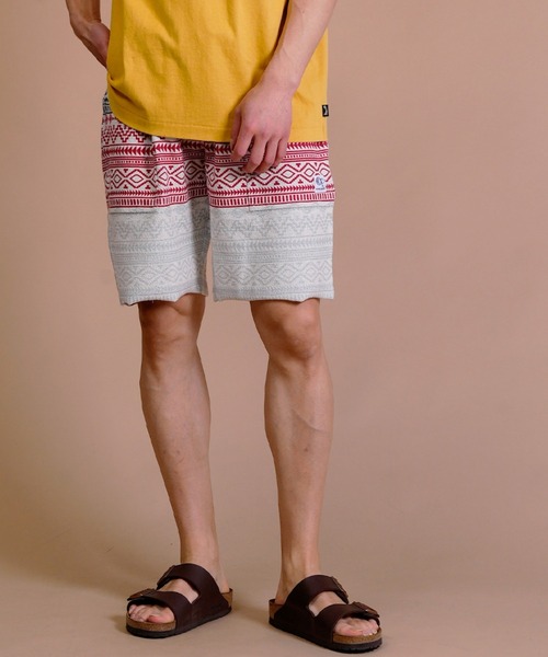 Ocean Pacific(オーシャンパシフィック)の「OP/オーピー リバーシブルハーフパンツ 総柄 ネイティブ柄/スウェットハーフパンツ イージーショーツ OP 513757(その他パンツ・メンズ・ピンク/イエロー/ネイビー・M/XL/L)」の12枚目の写真