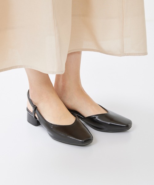 menue(メヌエ)の「スリングバック 3cmヒール パンプス(パンプス・レディース・グレイッシュベージュ/モカ/ブラック/アイボリー/ピンク・22.0cm/22.5cm/26.0cm/26.5cm/23.5cm/24.0cm/25.5cm/23.0cm/24.5cm/25.0cm/21.5cm)」の10枚目の写真