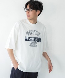 メンズスケルトンカレッジプリントTシャツ
