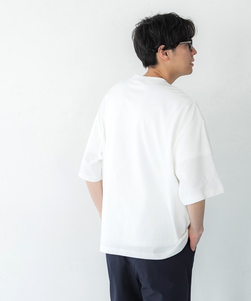 coca(coca)(コカ)の「メンズスケルトンカレッジプリントTシャツ(Tシャツ/カットソー・メンズ・ホワイト/ベージュ・M/XL/L)」の4枚目の写真