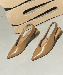 GRISE | GRISE 4cmポインテッドUカットスリングバック(パンプス)