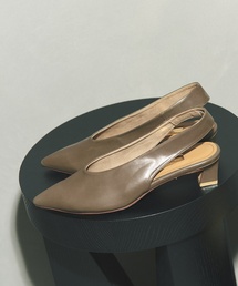 《追加》GRISE 4cmポインテッドUカットスリングバック