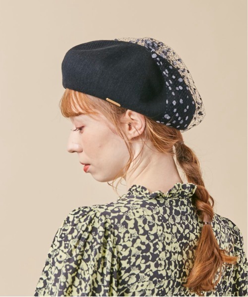kaorinomori(カオリノモリ)の「kaorinomori ロマネコエテベレー(ハンチング/ベレー帽・レディース・ライトパープル/ブラック/アイボリー/ベージュ・M/57.5cm)」の9枚目の写真