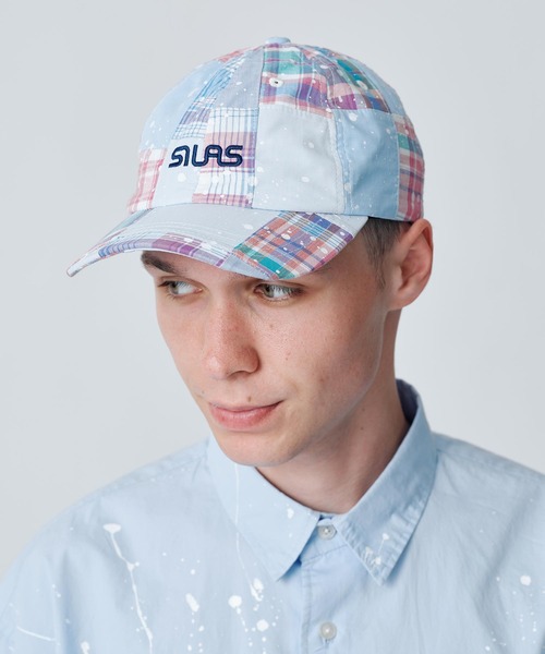 SILAS(サイラス)の「SPLASH PATCHWORK CAP(キャップ・メンズ・ライトブルー/ピンク・ONE SIZE)」の5枚目の写真