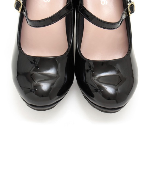 grandfleur（グランドフルール）の「ストーム入りラウンドトゥストラップフォーマルパンプス（パンプス・レディース・ブラック系その他/ブラック・23.0cm/24.5cm/22.5cm/24.0cm/23.5cm）」の7枚目の写真